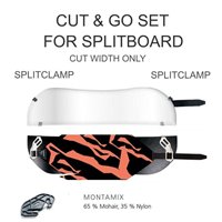 Montana Splitboard Climbing Skins Cut & Go Montamix Clamp Tip and Tail Orange 2023