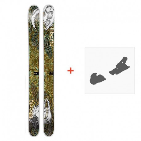 Ski Liberty Double Helix 2014 + Fixation de ski - Pack Ski Freeride 121-130 mm