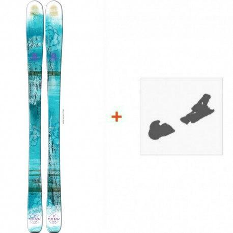 Ski Salomon Q-83 Myriad 2016 + Fixation de ski - Ski All Mountain 80-85 mm avec fixations de ski à choix