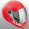 TSG Helmet Pass Solid Fire Red Satin 2017