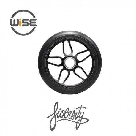 WISE Scooter Wheel Fiversity 125mm Black 2016 - Roues