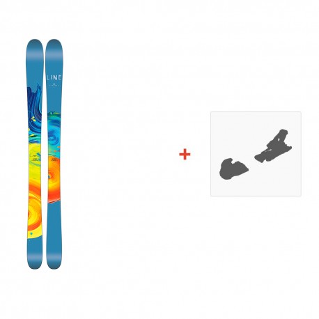 Ski Line Pandora 95 2017 + Fixation de ski - Pack Ski Freeride 94-100 mm