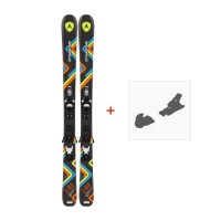 Ski Dynastar Slider JR + Xpress Team 7 B83 Black White  2016 - Ski package Junior