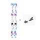 Ski Dynastar Salsa JR + Xpress team 7 B83 White 2016 - Ski package Junior