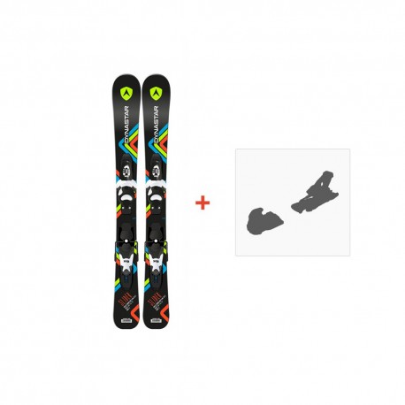 Ski Dynastar Slider Baby + Team 4 B76 White Black 2016 - Ski package Junior