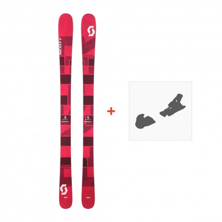 Ski Scott Punisher 95 W 2017 + Ski bindings - Pack Ski Freeride 94-100 mm