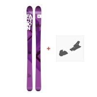 Ski Faction Agent 100W 2017 + Skibindungen - Pack Ski Freeride 101-105 mm