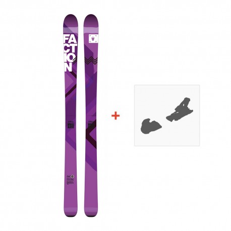 Ski Faction Agent 100W 2017 + Fixation de ski - Pack Ski Freeride 101-105 mm