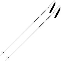 Bâtons de Ski Movement Branded Alu Poles White/Black 2025  - Bâtons de ski