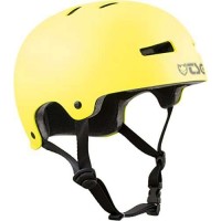 Skateboard-Helm Tsg Evolution Solid Color Acid Yellow Satin 2024 - Skateboard Helme