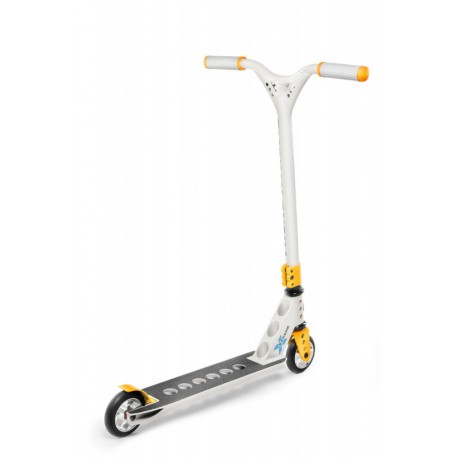 Stuntroller Micro Trixx 2.0 Grey Yellow 2023 - Freestyle Scooter Komplett