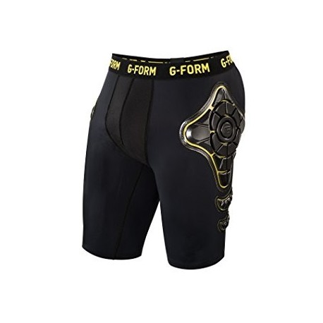 G Form Pro X Compression Shorts Black/Yellow - Protective Shorts