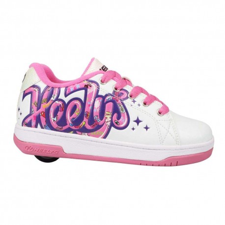 Chaussures à roulettes Heelys X Split White/Pink/Grape 2023 - CHAUSSURES HEELYS