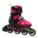 Inlineskates Rollerblade Microblade Pink/Light Green 2023 - Inline Skates