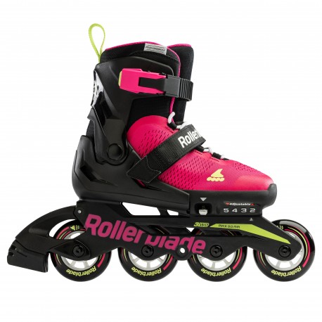 Inline Skates Rollerblade Microblade Pink/Light Green 2023 - Inline Skates