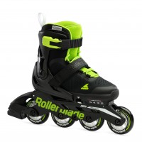Roller en ligne Rollerblade Microblade Black/Green 2023 - Rollers en ligne