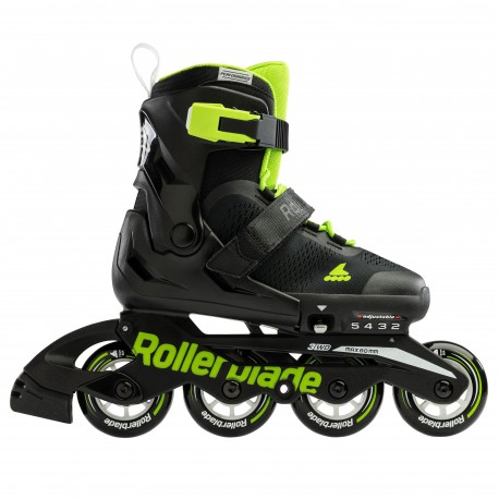 Inlineskates Rollerblade Microblade Black/Green 2023 - Inline Skates