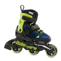 Inline Skates Rollerblade Microblade 3Wd Blue Royal/Lime 2023 - Inline Skates