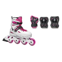 Inlineskates Rollerblade Fury Combo White/Pink 2023 - Inline Skates