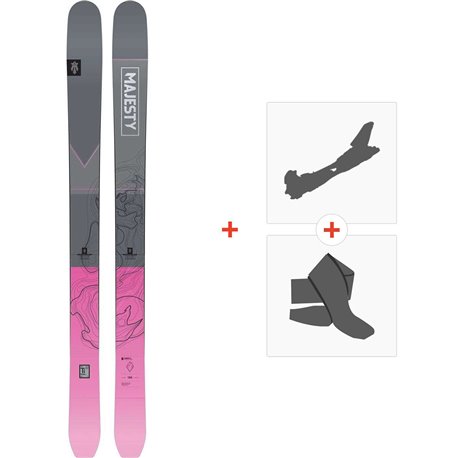 Ski Majesty Vadera Ti 2024 + Fixations de ski randonnée + Peaux