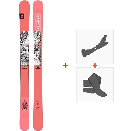 Ski Majesty Vestal 2024 + Fixations de ski randonnée + Peaux