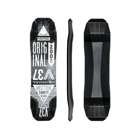 Original Vecter 37\\" Black/White 2017 - Deck Only - Longboard deck only (customize)