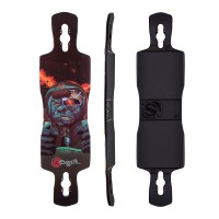 Original Freeride 38'' Mutant Space Ape Rocker Concave 2017 - Deck Only - Longboard deck only (customize)