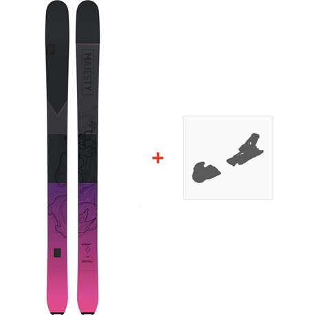 Ski Majesty Havoc Carbon 2024 + Fixations de ski - Pack Ski Freeride 106-110 mm