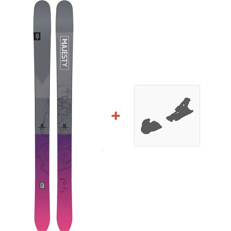 Ski Majesty Havoc Ti 2024 + Skibindungen - Pack Ski Freeride 106-110 mm