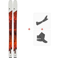 Ski Dynastar M-Vertical 88 F-Team 2023 + Touring Ski Bindings + Climbing Skins  - Allround Touring