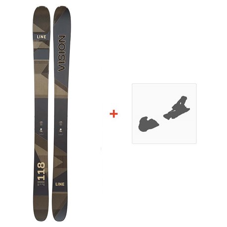 Ski Line Vision 118 2023 + Ski bindings - Pack Ski Freeride 116-120 mm