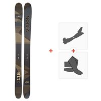 Ski Line Vision 118 2023 + Fixations de ski randonnée + Peaux - Freeride + Rando