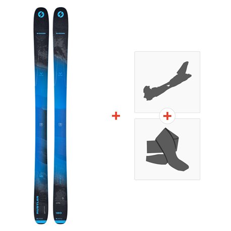 Ski Blizzard Rustler 10 2023 + Fixations de ski randonnée + Peaux - Freeride + Rando