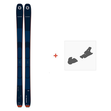 Ski Blizzard Zero G 085 Dark Blue 2023 + Fixations de ski - Ski All Mountain 80-85 mm avec fixations de ski à choix