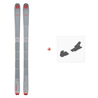 Ski Blizzard Zero G 085 Grey 2023 + Fixations de ski - Ski All Mountain 80-85 mm avec fixations de ski à choix