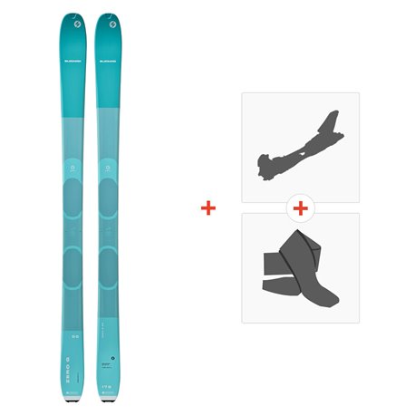 Ski Blizzard Zero G 095 W 2023 + Fixations de ski randonnée + Peaux - Rando Polyvalent