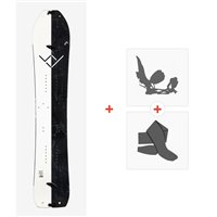 Snowboard Head Voy Splitboard Set Voy Skins 2024 + Splitboard Bindungen + Felle