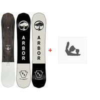 Snowboard Arbor Element Camber 2024 + Fixations de snowboard
