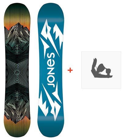 Snowboard Jones Prodigy 2024 + Snowboard Bindungen - Snowboard-Set Kinder