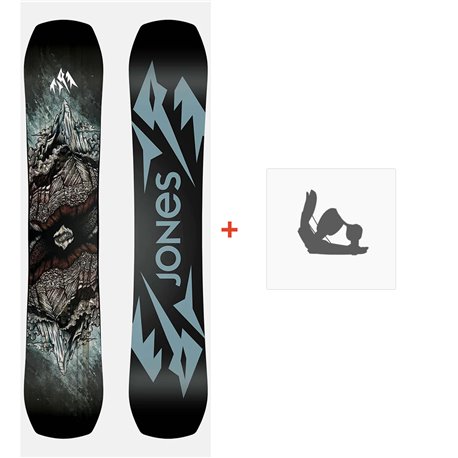 Snowboard Jones Mountain Twin 2023 + Snowboard bindings - Men's Snowboard Sets