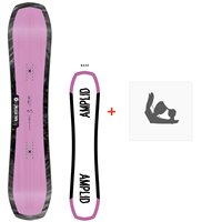 Snowboard Amplid Singular Twin 2024 + Fixations  - Pack Snowboard Homme