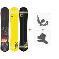Splitboard Yes Optisplitstic 2024 + Splitboard Bindings + Skins - Splitboard Package - Men