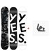 Snowboard Yes Basic 2023 + Fixations de snowboard - Pack Snowboard Homme