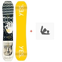 Snowboard Yes Dicey 2023 + Fixations de snowboard
