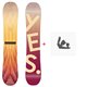 Snowboard Yes Hello 2023 + Fixations de snowboard - Pack Snowboard Femme