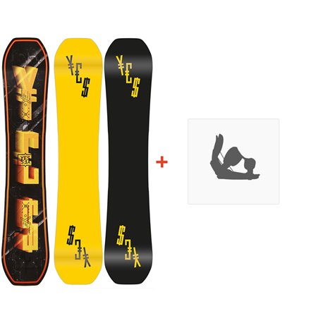 Snowboard Yes Jackpot 2023 + Snowboard bindings - Men's Snowboard Sets