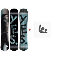Snowboard Yes Optimistic 2023 + Snowboard bindings - Men's Snowboard Sets