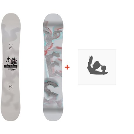 Snowboard Yes Typo 2023 + Snowboard bindings - Men's Snowboard Sets