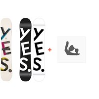 Snowboard Yes W Basic 2023 + Fixations de snowboard - Pack Snowboard Femme