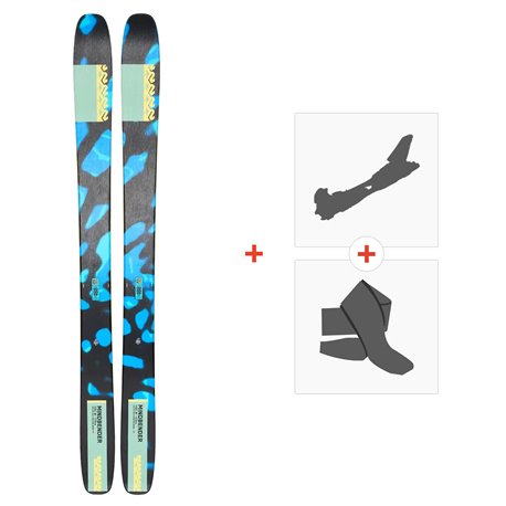 Ski K2 Mindbender 115C W 2023 + Fixations de ski randonnée + Peaux - Freeride + Rando